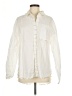 Bibi 100% Cotton Ivory Long Sleeve Button-Down Shirt Size M - photo 1