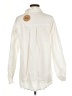 Bibi 100% Cotton Ivory Long Sleeve Button-Down Shirt Size M - photo 2
