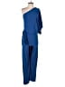 Adrianna Papell Solid Blue Jumpsuit Size 4 - photo 1