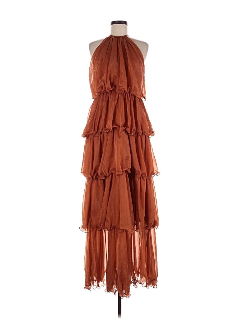 Pre-owned Missguided Cocktail Dress In Brown