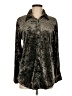 Chances R Animal Print Black Long Sleeve Blouse Size M - photo 1