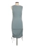 Assorted Brands Solid Blue Gray Cocktail Dress Size M - photo 1