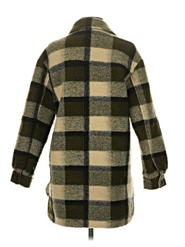 Madewell Belrose Shirt-Jacket in Maran Plaid (view 2)