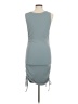 Assorted Brands Solid Blue Gray Cocktail Dress Size M - photo 2