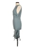 Assorted Brands Solid Blue Gray Cocktail Dress Size M - photo 5
