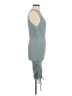 Assorted Brands Solid Blue Gray Cocktail Dress Size M - photo 4
