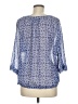Fever 100% Polyester Blue 3/4 Sleeve Blouse Size M - photo 2