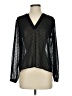 A New Day 100% Polyester Black Long Sleeve Blouse Size XS - photo 1