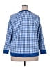 Draper James 100% Cotton Checkered-gingham Blue Pullover Sweater Size 3X - photo 2