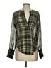 Banana Republic 100% Polyester Green Long Sleeve Blouse Size XS - photo 1