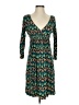 Max Studio Print Teal Casual Dress Size S - photo 1
