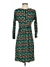 Max Studio Print Teal Casual Dress Size S - photo 2