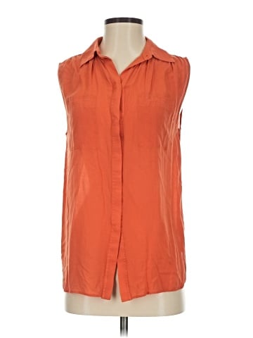 Vince. Sleeveless Button-Down Shirt (view 1)