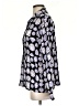 Assorted Brands 100% Polyester Print Purple Long Sleeve Blouse Size S - photo 5