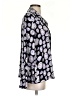 Assorted Brands 100% Polyester Print Purple Long Sleeve Blouse Size S - photo 4
