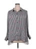 Joan Rivers 100% Polyester Gray 3/4 Sleeve Blouse Size 22w - photo 1