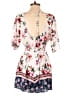 Trixxi Floral Ivory White Romper Size M - photo 2