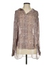 Reiss Brown Long Sleeve Blouse Size 0 - photo 1