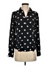 Ann Taylor LOFT 100% Polyester Polka Dots Black Long Sleeve Blouse Size XXS - photo 1