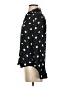 Ann Taylor LOFT 100% Polyester Polka Dots Black Long Sleeve Blouse Size XXS - photo 5