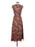 Madewell 100% Polyester Paisley Brown Casual Dress Size 00 - photo 2