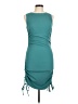 Green Solid Teal Cocktail Dress Size M - photo 1