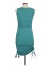 Green Solid Teal Cocktail Dress Size M - photo 2