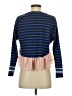 Deletta 100% Cotton Blue Long Sleeve Top Size XS - photo 2