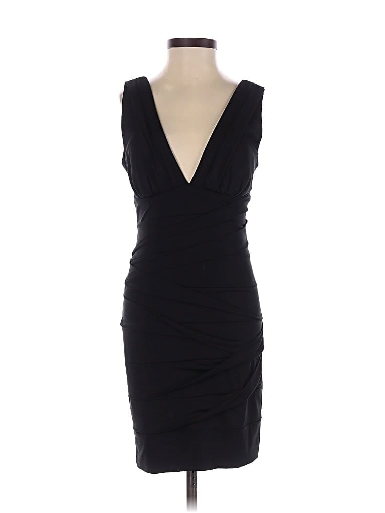 Pre-owned Emerald Sundae Cocktail Dress In Black