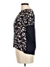 Parallel Skies Floral Black Short Sleeve Blouse Size M - photo 5