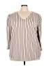Adrianna Papell Tan 3/4 Sleeve Blouse Size 3X - photo 1