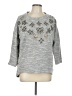 Lucky Lotus Gray Pullover Sweater Size L - photo 1