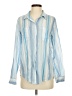 Lucky Brand Stripes Blue Long Sleeve Button-Down Shirt Size S - photo 1