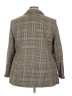 Maggie Lawrence Houndstooth Brown Tan Blazer Size 22 - 24 - photo 2