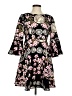 Aryeh 100% Polyester Print Black Cocktail Dress Size S - photo 1