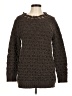 Moschino Cheap And Chic 100% Virgin Wool Tweed Brown Tan Wool Pullover Sweater Size 6 - photo 1