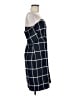 JOA Plaid Blue Casual Dress Size L - photo 4