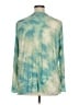 Logo Layers Tie-dye Teal Long Sleeve Top Size 1X - photo 2