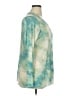 Logo Layers Tie-dye Teal Long Sleeve Top Size 1X - photo 4