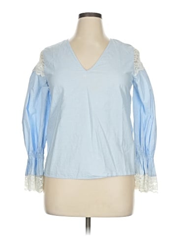 Zara Basic 3/4 Sleeve Blouse (view 1)