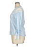 Zara Basic 100% Cotton Blue 3/4 Sleeve Blouse Size XL - photo 5