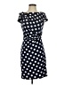 Eliza J Polka Dots Blue Casual Dress Size 4 - photo 1