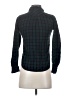 Rails 100% Rayon Argyle Black Long Sleeve Blouse Size XS - photo 2