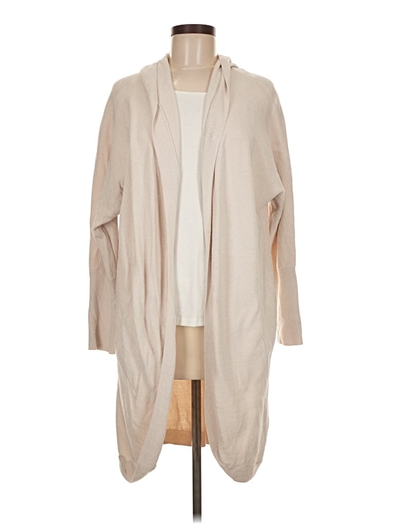 Pre-owned Barefoot Dreams Cardigan Sweater In Brown