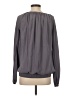 Charles Nolan 100% Silk Gray Blouse Size S - photo 2