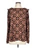 Ann Taylor LOFT 100% Polyester Brown Long Sleeve Blouse Size L - photo 1