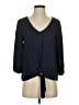 Nine Britton 100% Rayon Blue 3/4 Sleeve Blouse Size S - photo 1