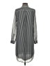 MICHAEL Michael Kors 100% Polyester Stripes Gray Casual Dress Size XS - photo 2
