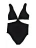 Aerie Solid Black One Piece Swimsuit Size Lg Long - photo 2