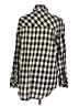 Sanctuary Checkered-gingham Black Long Sleeve Button-Down Shirt Size M - photo 2
